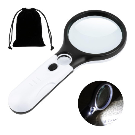 Loupe de Lecture éclairée，Loupe 10X 30X
