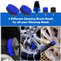 YSWOVUO Kit Nettoyage Voiture, 31 Pièces Brosse Nettoyage Voiture Kit pour L'intérieur et L'extérieur, Brosse Perceuse Nettoyage