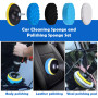 YSWOVUO Kit Nettoyage Voiture, 31 Pièces Brosse Nettoyage Voiture Kit pour L'intérieur et L'extérieur, Brosse Perceuse Nettoyage