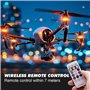 GIBOHOM 6 Pièces Lumières Stroboscopiques LED, 8 Couleurs Strobe Drone Light Étanche sans Fil avec Télécommande, Charge USB Lumi