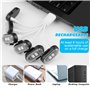 GIBOHOM 6 Pièces Lumières Stroboscopiques LED, 8 Couleurs Strobe Drone Light Étanche sans Fil avec Télécommande, Charge USB Lumi