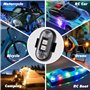 GIBOHOM 6 Pièces Lumières Stroboscopiques LED, 8 Couleurs Strobe Drone Light Étanche sans Fil avec Télécommande, Charge USB Lumi