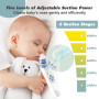 GIBOHOM Aspirateur Nasal Bebe Électrique avec 5 Niveaux D'Aspiration, Electrique Mouche Bebe avec Écran, Rechargeable avec 3 Emb