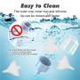 GIBOHOM Aspirateur Nasal Bebe Électrique avec 5 Niveaux D'Aspiration, Electrique Mouche Bebe avec Écran, Rechargeable avec 3 Emb