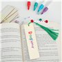 Wenrescry 5 marque-pages en bois personnalisés, marque-pages vides – cadeau de marque-page DIY pour la rentrée scolaire pour gar