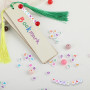 Wenrescry 5 marque-pages en bois personnalisés, marque-pages vides – cadeau de marque-page DIY pour la rentrée scolaire pour gar