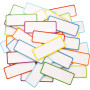 Wenrescry 30 bandes etiquette magnetique, 10 couleurs réutilisables et effaçables, étiquettes magnétiques colorées pour tableaux