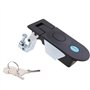 PETSOLA 2 Pièces Encastré Loquet de Porte Serrure à Compression Bouton Poussoir Loquet de Levier pour Bateau RV