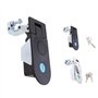 PETSOLA 2 Pièces Encastré Loquet de Porte Serrure à Compression Bouton Poussoir Loquet de Levier pour Bateau RV