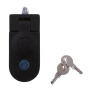 PETSOLA 2 Pièces Encastré Loquet de Porte Serrure à Compression Bouton Poussoir Loquet de Levier pour Bateau RV