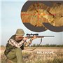 ESSSNB Airsoft Lunette De Visée 6-24x50 avec Télémètre AOEG 5 Luminosité Réglages pour 20mm/22mm Weaver/Picatinny Montage sur Ra