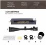 ESSSNB Airsoft Lunette De Visée 6-24x50 avec Télémètre AOEG 5 Luminosité Réglages pour 20mm/22mm Weaver/Picatinny Montage sur Ra