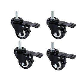 Onerbuy Paquet de 4 roulettes pivotantes robustes avec freins