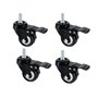 Onerbuy Paquet de 4 roulettes pivotantes robustes avec freins