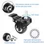 Onerbuy Paquet de 4 roulettes pivotantes robustes avec freins, remplacement des roues verrouillables pour remorque industrielle,