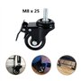 Onerbuy Paquet de 4 roulettes pivotantes robustes avec freins, remplacement des roues verrouillables pour remorque industrielle,