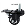 Onerbuy Paquet de 4 roulettes pivotantes robustes avec freins, remplacement des roues verrouillables pour remorque industrielle,