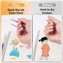 EooUooIP Lot de 12 stylos à encre gel à paillettes - Stylos à encre gel de couleur métallique avec encre à séchage rapide - 1 mm