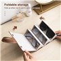 Zliger Boîte de Rangement pour Lunettes, Soleil à 3 Fentes Suspendus BoîTe De Rangement Étui de rangement pour lunettes de solei