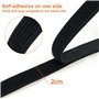 Sangles de Câble Réglables de 10m avec 50 boucles et 20 Attache Câble Serre Cable Bande Sangle Réutilisable Câble Management Fac