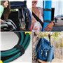 Sangles de Câble Réglables de 10m avec 50 boucles et 20 Attache Câble Serre Cable Bande Sangle Réutilisable Câble Management Fac