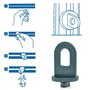 Skyzone Pinces de Fixation pour Serre, 50 Pièces Crochet de Serre en Plastique Outils de Suspension Accessoires de Serre pour Ja