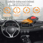 EUSIFA Chauffage de Voiture, 12V 150W 2 en 1 Portable Réchauffeur de Voiture Pare-Brise Désembuage Dégivreur avec pivotant à 360