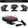 EUSIFA Chauffage de Voiture, 12V 150W 2 en 1 Portable Réchauffeur de Voiture Pare-Brise Désembuage Dégivreur avec pivotant à 360