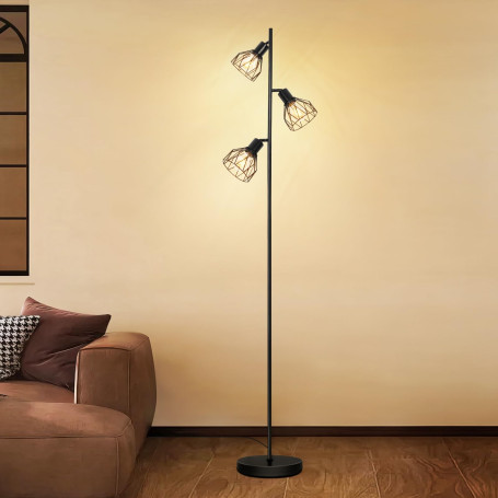 Dehobo lampadaire sur pied salon lampe sur pied lampadaires industriel LED luminaires intérieur sur pied lampe de lecture sur pi