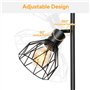 Dehobo lampadaire sur pied salon lampe sur pied lampadaires industriel LED luminaires intérieur sur pied lampe de lecture sur pi