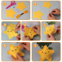 Select Zone de couture DIY pour enfants - Kit de bricolage en feutre avec fil à broder - Aiguilles en plastique - Ouate de rempl
