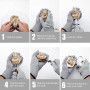 HENGYUE Coffret couteau à huîtres et gant anti-coupures, tire-bouchon à huîtres inox avec gants, classe de protection 5 (L), pou