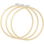 TOKERD 3 pièces 20cm Cercle à Broder Bambou Anneau de Broderie Bois Réglable Cerceaux de Broderie Rond Cross Stitch Hoop Set Cer