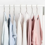 Lot de 15 cintres pour vêtements en Acier Inoxydable - Cintres antidérapants et résistants - Design Pliable - Idéal pour accroch