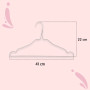 Lot de 15 cintres pour vêtements en Acier Inoxydable - Cintres antidérapants et résistants - Design Pliable - Idéal pour accroch