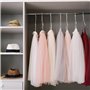 Lot de 15 cintres pour vêtements en Acier Inoxydable - Cintres antidérapants et résistants - Design Pliable - Idéal pour accroch