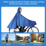 ADERTOS Imperméable à l'eau Cyclisme Capes, Poncho Pluie Vélo Poncho de Vélo Imperméable avec Capuche Vélo Électrique Imperméabl