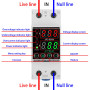JOYELEC Protection contre les surtensions de la maison, rail DIN et protection contre les surtensions, AC 230 V 63 A, appareil d