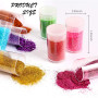 ensemble de 36 couleurs de paillettes cosmétiques pour les arts des ongles