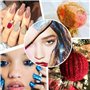 Paillettes extra fines, ensemble de 36 couleurs de paillettes cosmétiques pour les arts des ongles, en résine, pour le visage, l