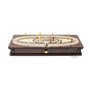 House of Cribbage - Planche à Cribbage Continue Incrustée en Bois Wengé/Érable : 4 rails – Couvercles coulissants, tiroir et piq