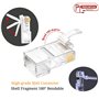 PETECHTOOL Lot de 50 connecteurs RJ45 Cat6 Cat6a 23AWG Plaqués or 8P8C Ethernet Modulaire Plug UTP pour câbles solides non blind