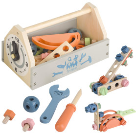 Boîte à outils en bois pour tout-petits