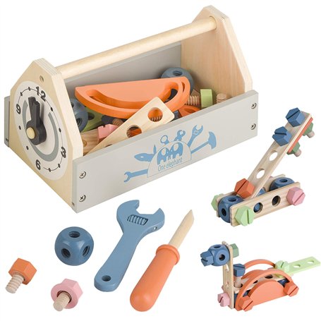 Boîte à outils en bois pour tout-petits