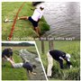 Retriever de Balle de Golf Télescopique Outil Acier Inoxydable Golf Ball Retriever Accessoires Portable Poignée Confortable pour