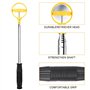 Retriever de Balle de Golf Télescopique Outil Acier Inoxydable Golf Ball Retriever Accessoires Portable Poignée Confortable pour