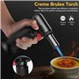 Sondiko Chalumeau de Cuisine, S907 avec Jauge de Carburant, Briquet Chalumeau Rechargeable avec Verrouillage de Sécurité et Flam