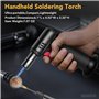 Sondiko Chalumeau de Cuisine, S907 avec Jauge de Carburant, Briquet Chalumeau Rechargeable avec Verrouillage de Sécurité et Flam