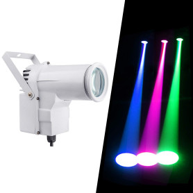 9w RGB Led Pinspot Lumiere Disco pour Boule a Facettes Projecteur Boule a Facette