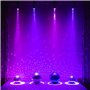 9w RGB Led Pinspot Lumiere Disco pour Boule a Facettes Projecteur Boule a Facette, Spot pour Boule a Facette avec Moteur Boule à
